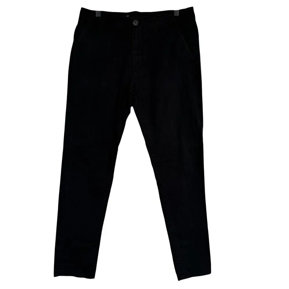 A|X Armani Exchange Slim Fit Chino Pants Black Mens - 33 33x30